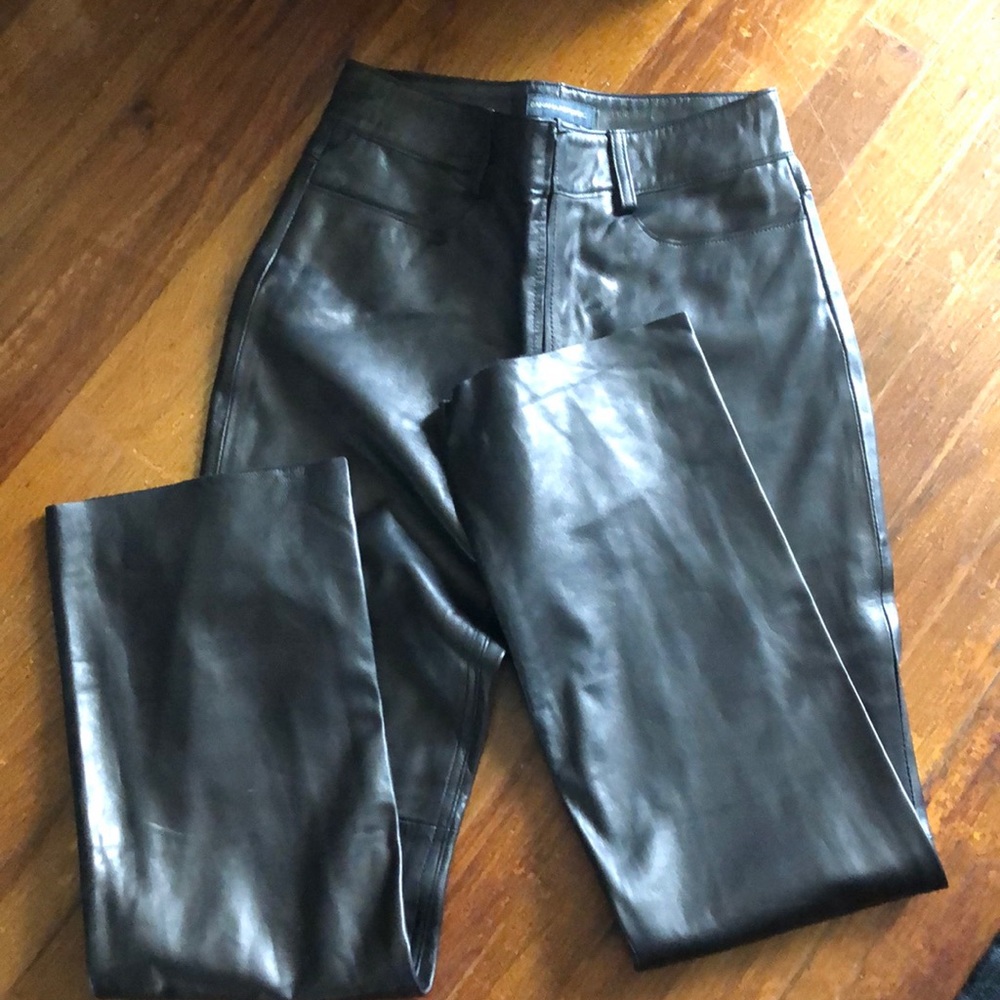 Banana Republic leather pants